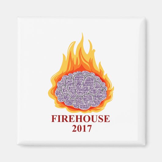 Firehouse 2017 Word Cloud Magnet Magneet (Voorkant)
