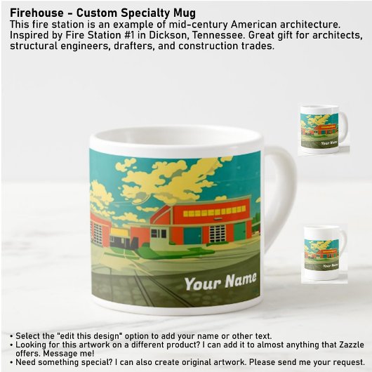 Firehouse - Custom Specialty Mug Espresso Kop