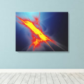Firelight Wrapped Canvas Afdruk (Insitu (Houten vloer))