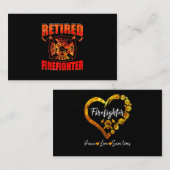 Fireman American Flag Red Line US brandweerman Visitekaartje (Voorkant / Achterkant)