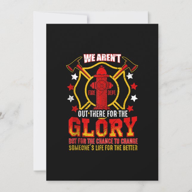 Fireman American Flag Red Line US Firefighter (Voorkant)