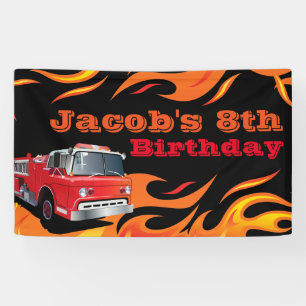 Fireman Birthday Party Spandoek