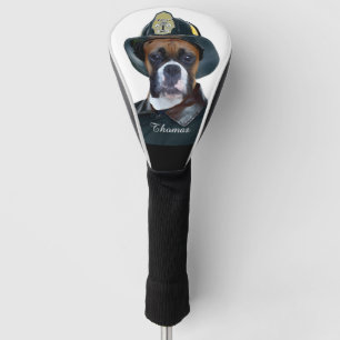 Fireman boxer dog golfheadcover