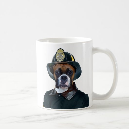 Fireman Boxer Dog Mok (Rechts)