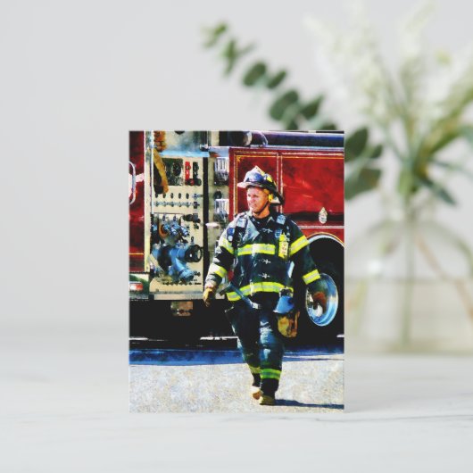 Fireman Briefkaart (Staand voorkant)
