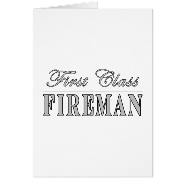 Fireman de première classe (Devant)
