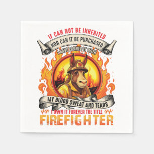 Fireman Donkey Paper Napkin Servet