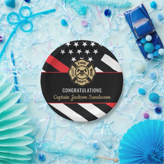 Fireman Fire Department Firefighter Retirement Papieren Bordje (Feest)