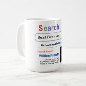 Fireman Funky Custom Best Search Gift Mug (Devant gauche)