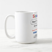 Fireman Funky Custom Best Search Gift Mug (Gauche)