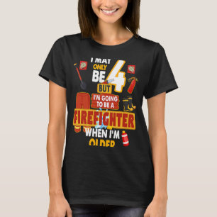 Fireman Outfit Idee voor kinderen en jongens 4e ve T-shirt