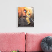Fireman Personaliseert station nummer brandweerman Canvas Afdruk (Insitu (Woonkamer))