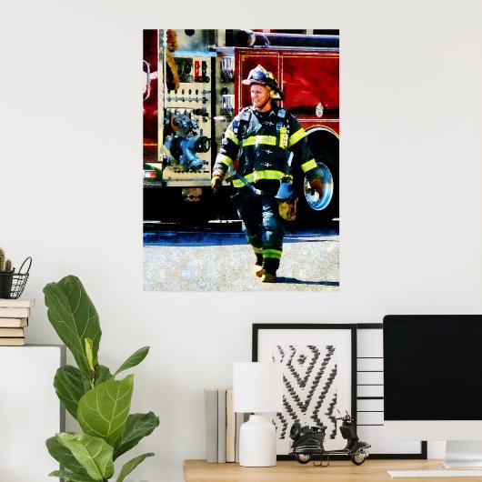 Fireman Poster (Thuiskantoor)