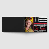 Fireman Retirement Thin Red Line Firefighter Foto Gastenboek (Volledig)