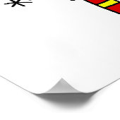 Fireman Stick Figuur Poster (Hoek)