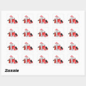 Fireman Vierkante Sticker (Vel)
