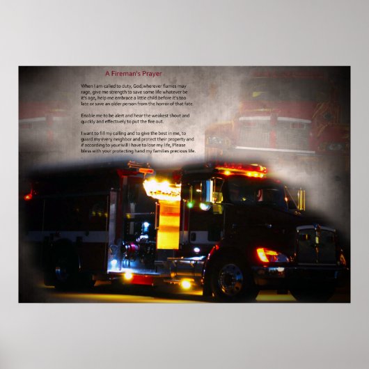 Firemans gebed poster (Voorkant)
