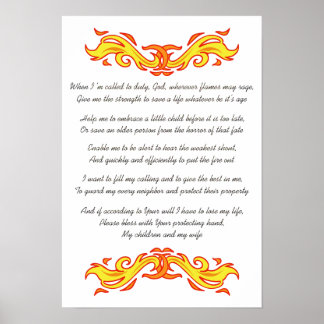 Firemans gebed poster