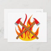 Firemans snijas briefkaart (Voorkant / Achterkant)