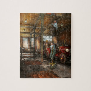 Firemen - Het beantwoorden van de vuurbel 1922 Legpuzzel