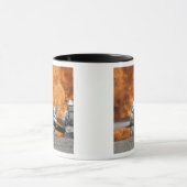 Firemen neutraliseren een brand mok (Midden)