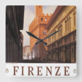 Firenze, Firenze, Palazzo Vecchio,  Italië Vierkante Klok (Voorkant)