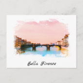 ** Firenze Italia AP12 Florence Italiaans Taal Briefkaart (Voorkant)