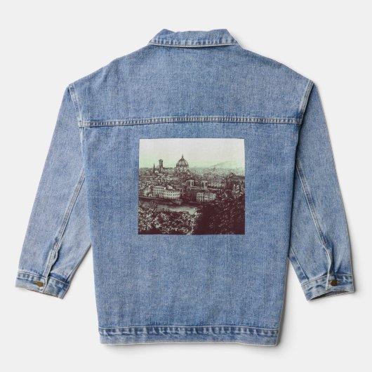 Firenze, Italië Denim Jacket (Achterkant)