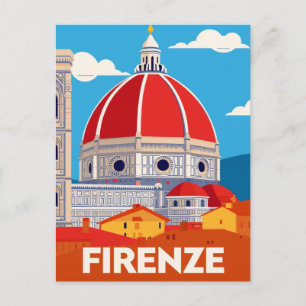 Firenze Italië Duomo Vintage Florence Reis Briefkaart