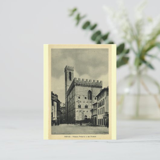 Firenze Palazzio Pretorio 1 Briefkaart (Staand voorkant)