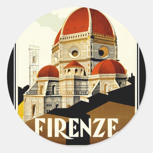 FIRENZE RONDE STICKER (Voorkant)