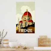 Firenze Travel Poster (Cuisine)