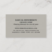 Fireplace Design, Chimney Sweep Visitekaartje (Achterkant)