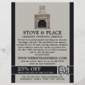 Fireplace Design, Chimney Sweservice Flyer (Voorkant)