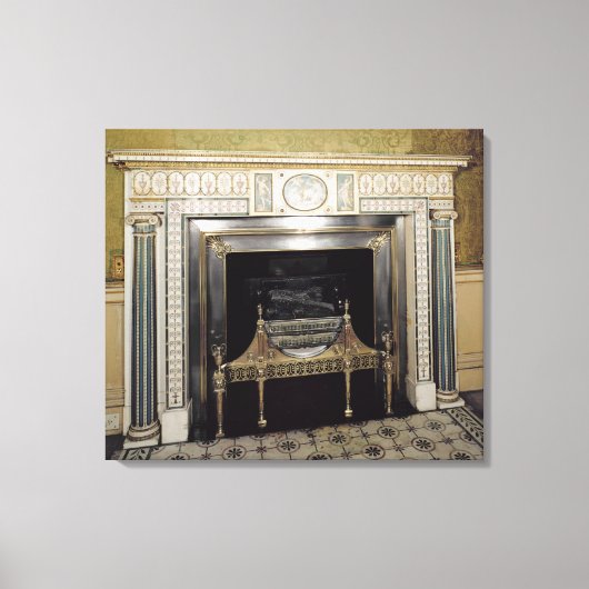 Fireplace from Syon House, Middlesex, c.1760 Canvas Afdruk (Voorkant)