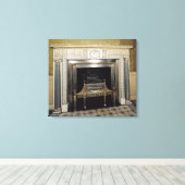 Fireplace from Syon House, Middlesex, c.1760 Canvas Afdruk (Insitu (Houten vloer))
