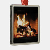 Fireplace kerstversiering metalen ornament (Rechts)