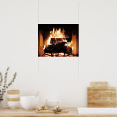 Fireplace Poster (Keuken)