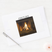 Fireplace Square Stickers door Warrior_Wares_Inc (Envelop)