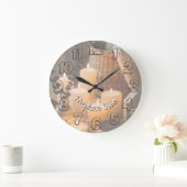 Fireplace Vibes Round Wall Clock | Cozy Cabin Grote Klok (Huis)