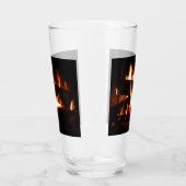 Fireplace Warm Winter Scene Photography Glas (Links)