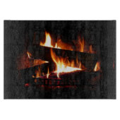 Fireplace Warm Winter Scene Photography Snijplank (Voorkant)