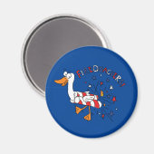 Firequackers 4 juli Duck Magnet Magneet (Voorkant / Achterkant)
