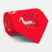 Firequackers 4 juli Duck Mannen Stropdas (Opgerold)