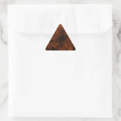 Firery Orange Abstract Fractal Triangle Sticker (Sac)