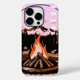 Fireside Elegance: Bold Flame Print Design Case-Mate iPhone 14 Pro Hoesje