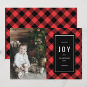 Fireside Holiday-fotokaart Feestdagenkaart (Voorkant / Achterkant)