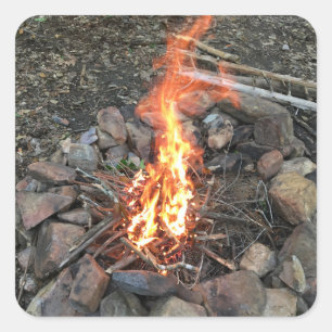 Fireside sticker