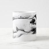 Fireside Terrier met sneeuwgekuste spikkels Extra Grote Beker (Voorkant)