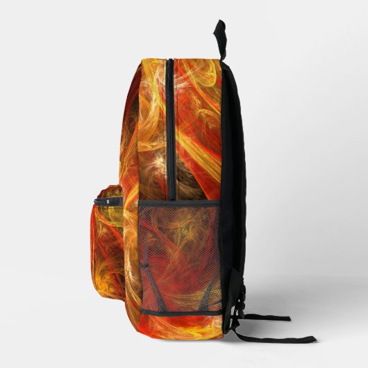 Firestorm Abstract Art Bedrukte Rugzak (Rechts)